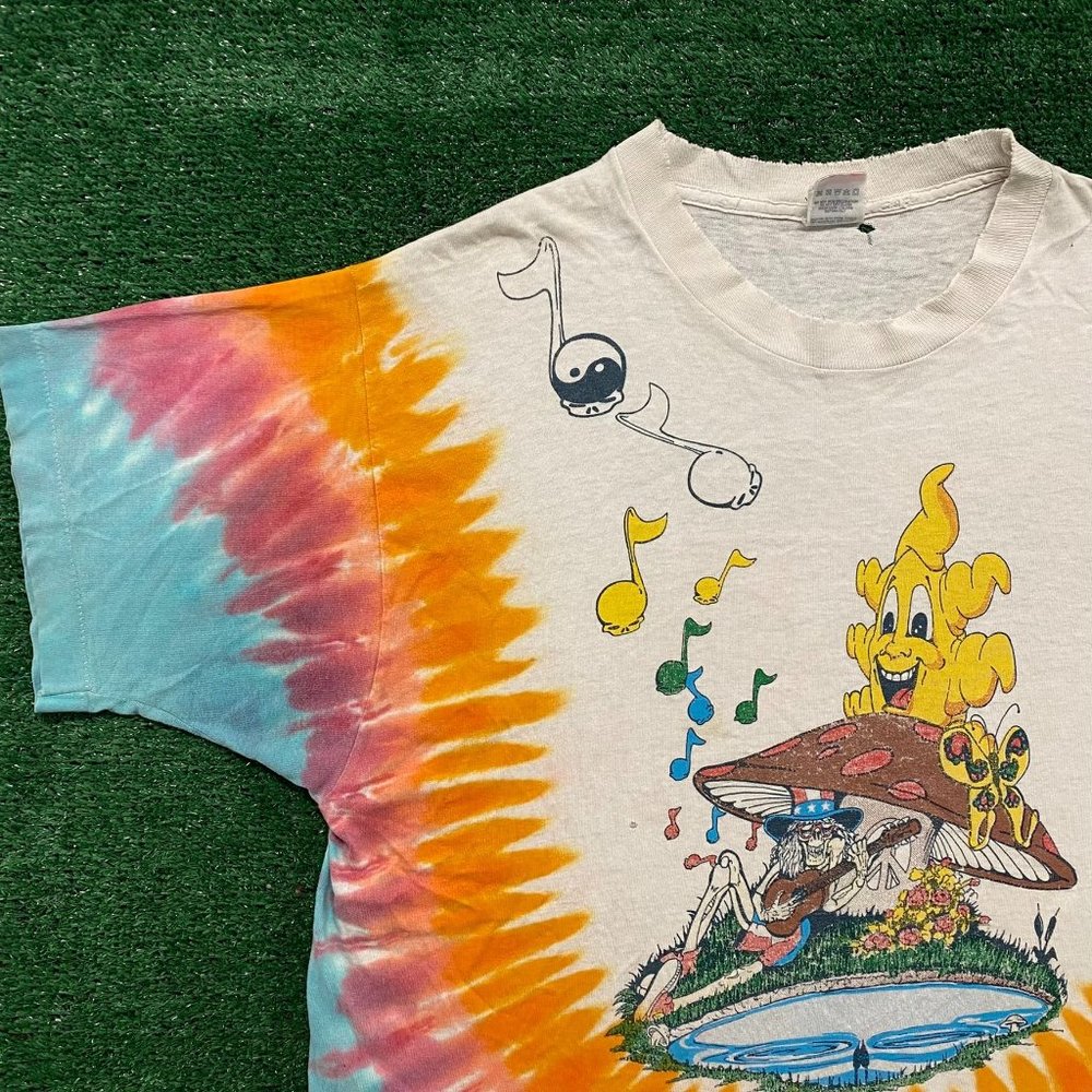 Vintage 1991 Grateful Dead T-Shirt Tie Dye XL Single Stitch Hippie Psychedelic - Picture 2 of 8